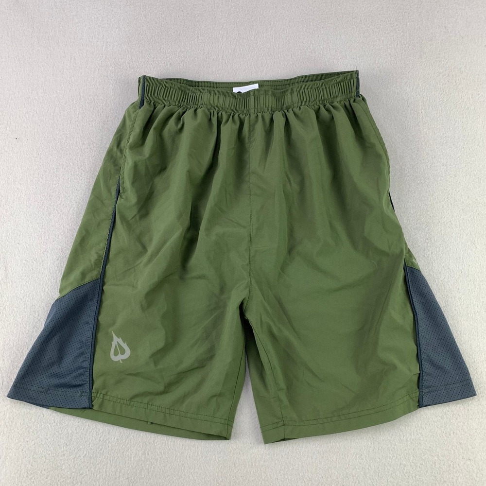Baleaf Running Shorts 5" Mens Large Green Athletic Activewear Gym Outdoor